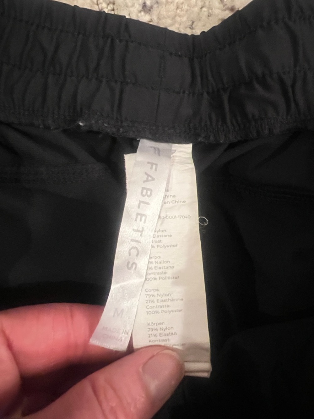 Fabletics Black Women's Drawstring Jogger Pants - Picture 2 of 5